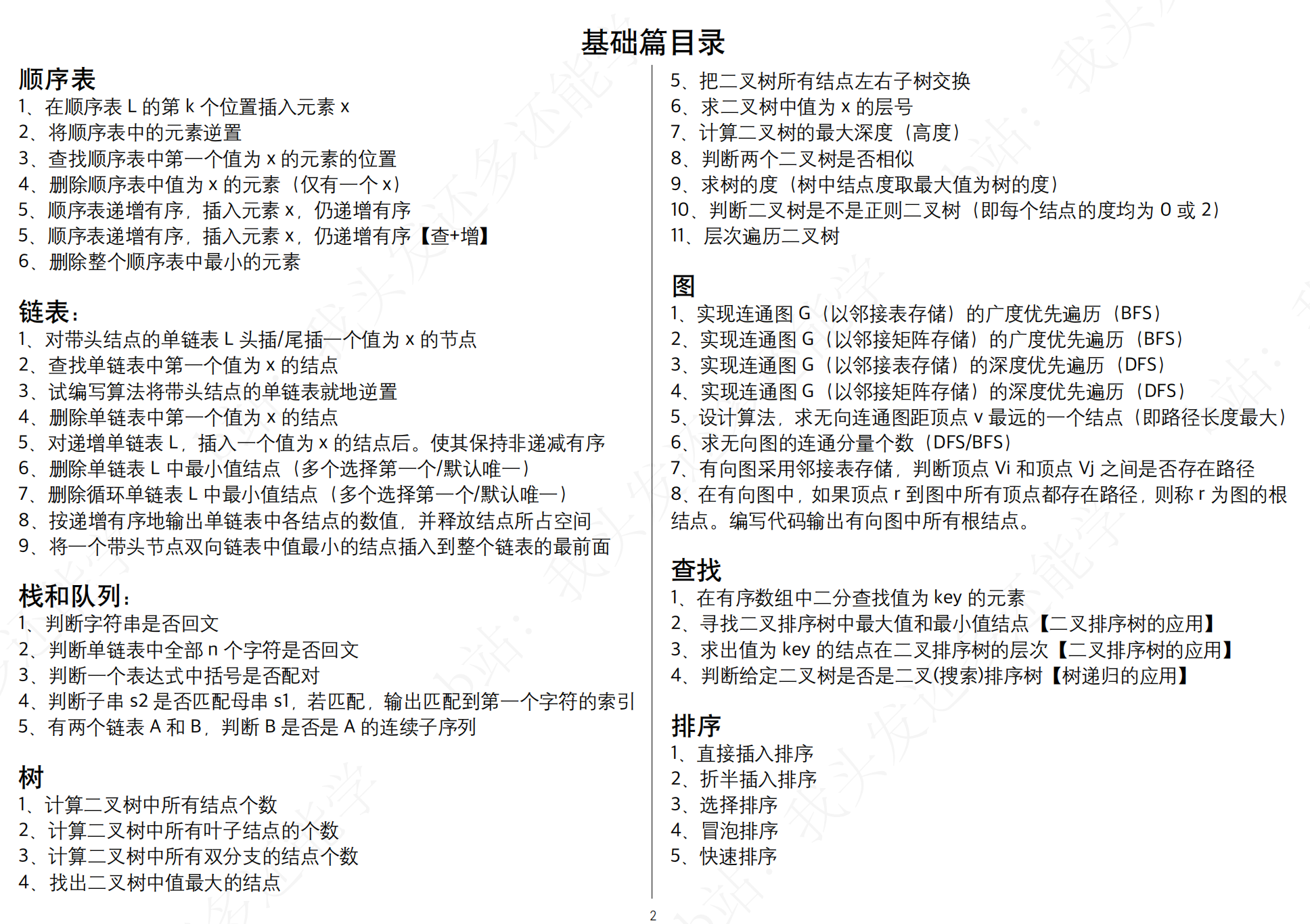 题目目录1
